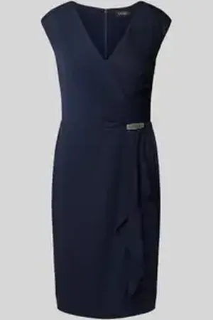 Ralph Lauren Knielange cocktailjurk met applicatie, model 