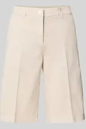 Cambio Wide leg korte broek met persplooien, model 