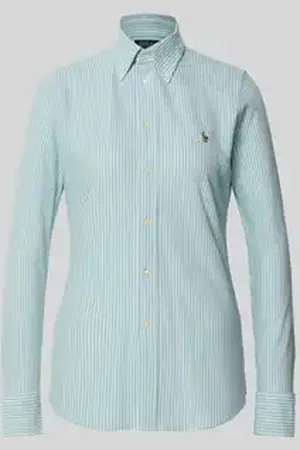 Ralph Lauren Slim fit blouse met button-downkraag