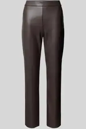 raffaello rossi Flared bootcut broek in leerlook, model 