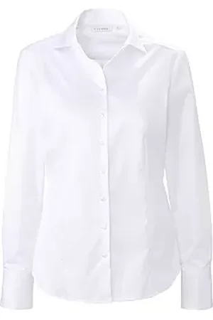 ETERNA Blouse 100% katoen lange mouwen Van