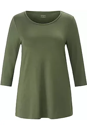 Anna Aura Lang shirt ronde hals en mouwen in 3/4-lengte Van