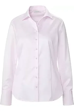 ETERNA Blouse 100% katoen lange mouwen Van