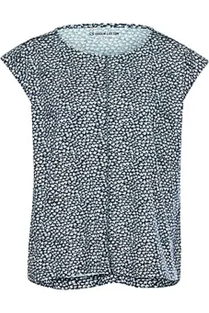 Green Cotton Shirt ronde hals Anne Sofie Van