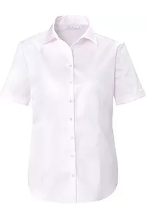 ETERNA Blouse 100% katoen korte mouwen Van