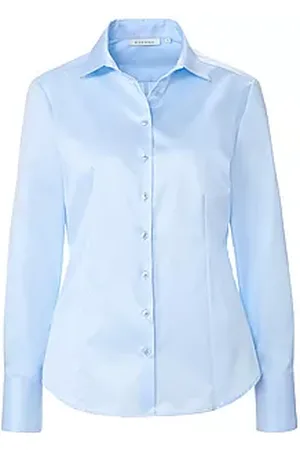 ETERNA Blouse 100% katoen lange mouwen Van