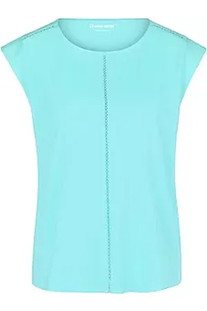 Green Cotton Shirt Anne Sofie ronde hals 100% katoen Van