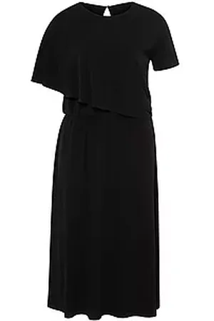 Emilia Lay Heavy-jersey jurk ronde hals Van