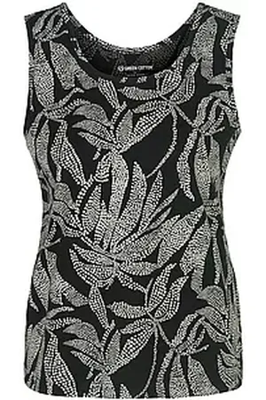 Green Cotton Shirt Wilma ronde hals 100% katoen Van