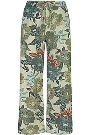 Green Cotton Broek Sanne Van