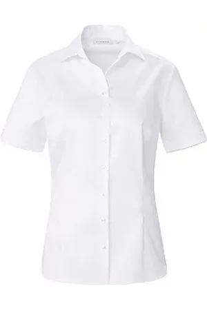 ETERNA Blouse 100% katoen korte mouwen Van