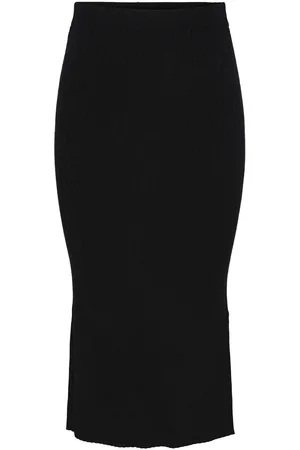 Pieces® Pccrista Gebreid Middellange Rok