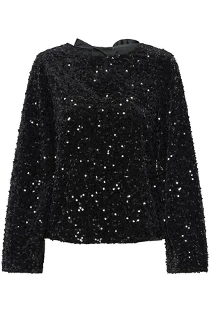 Pieces® Pckam Pailletten Strik Top Met Lange Mouwen
