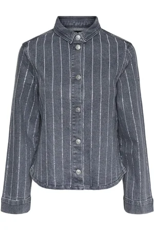 Pieces® Pcsiffi Strass Spijkerblouse