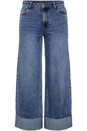 Pieces® Pcsally Mw Wide Leg Jeans