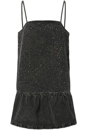 Pieces® Pcnoel Steentjes Denim Jurk