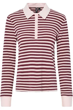 Pieces® Pcdonna Geribd Polo Met Lange Mouwen