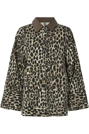 Pieces® Pcjunia Loose Leopard Spijkerjas