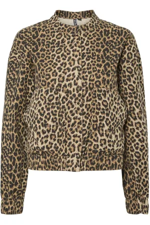 Pieces® Pcsalume Leopard Bomberjack Spijkerjas