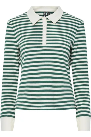 Pieces® Pcdonna Geribd Polo Met Lange Mouwen