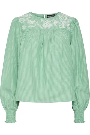 Pieces® Pcsarah Top Met Lange Mouwen