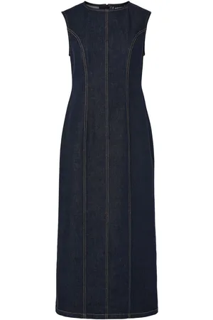 Pieces® Pcfranna Denim Midi Jurk