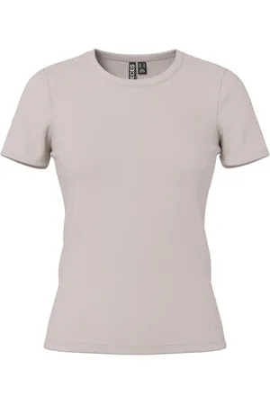 Pieces® Pcmay Geribd T-shirt