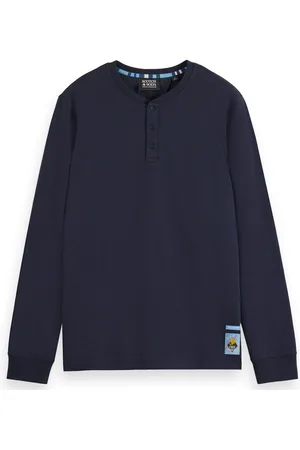 Scotch&Soda Slub Henley Longsleeve Shirt Heren