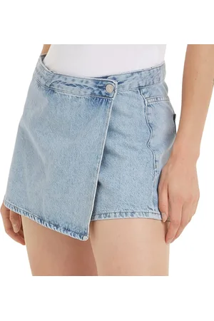 Calvin Klein Denim Wrap Skort Dames