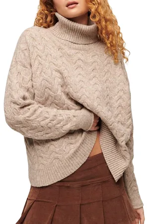 Superdry Cable Roll Neck Trui Dames
