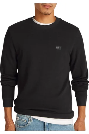 Calvin Klein Woven Label Waffle Longsleeve Shirt Heren