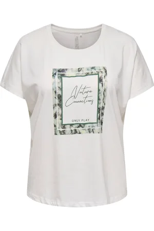 ONLY Aub-Ari Life On Bat Shirt Dames (curvy)