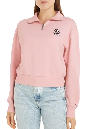 Tommy Hilfiger Regular Script Logo 1/2 Zip Sweater Dames