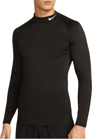 Nike Pro Dri-FIT Mock LS Shirt Heren