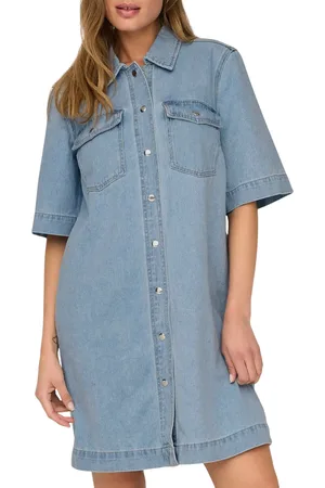ONLY Belle Denim Jurk Dames