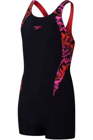 Speedo ECO Printed Muscleback Panel Legsuit Badpak Meisjes