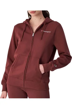 Champion Small Logo Full Zip Hoodie Dames