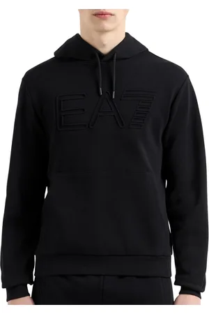 EA7 Train Logo Series Oversized Logo Hoodie Heren