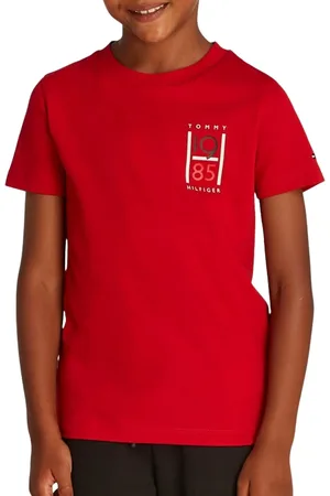 Tommy Hilfiger Graphic Logo Crew Shirt Junior