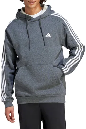 adidas Essentials 3-Stripes Fleece Hoodie Heren