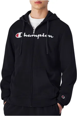 Champion Big Logo Fleece Full Zip Hoodie Heren