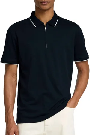 SELECTED Fave Sport Zip Polo Heren
