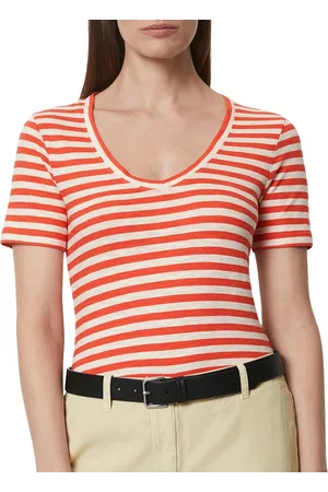 Marc O’ Polo Striped V-neck Shirt Dames