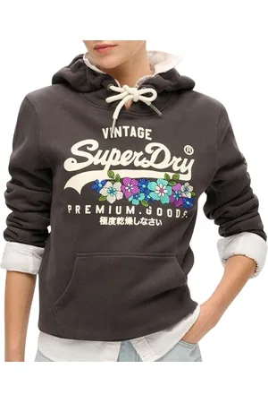 Superdry Vintage Logo Floral Hoodie Dames