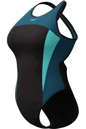 Speedo Eco+ Hi Neck Splice Crossback Badpak Dames