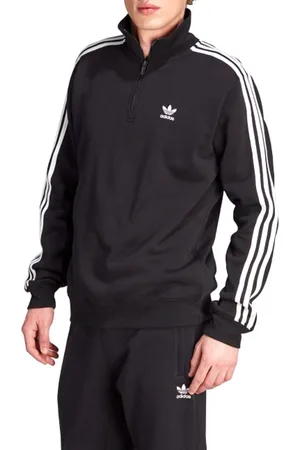 adidas 3-Stripes Half Zip Crew Sweater Heren