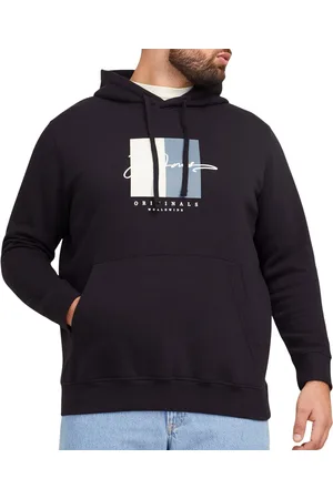 JACK & JONES Frederiksberg Box Script Hoodie Heren (plussize)