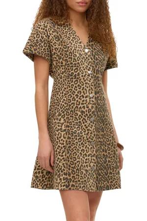 VERO MODA Penelope V-neck Denim Short Jurk Dames