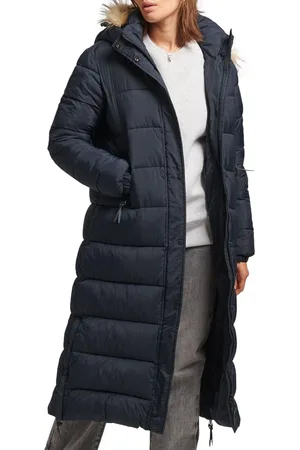 Superdry Vintage Hooded Longline Winterjas Dames