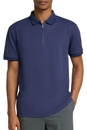SELECTED Fave Sport Zip Polo Heren